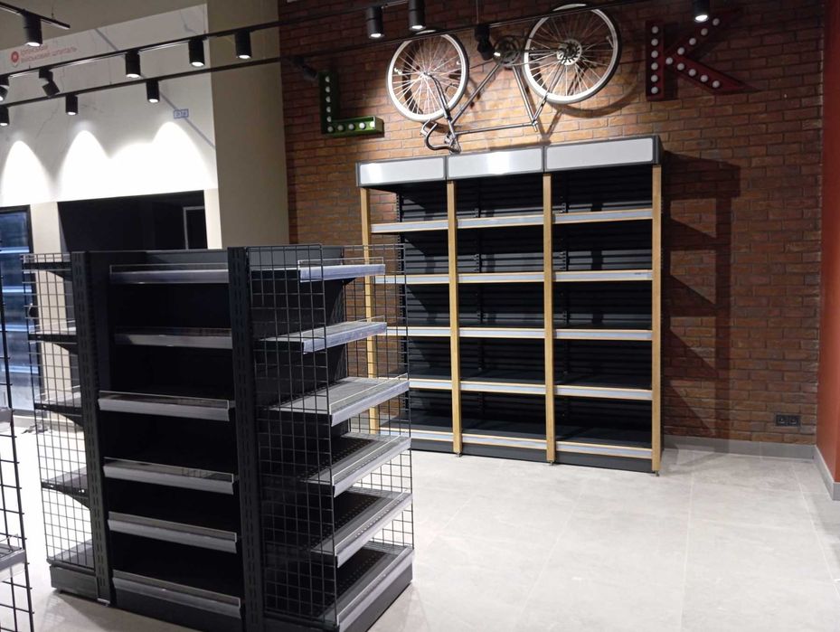 Стелажі, полиці в магазин, торгове обладння, холодильники В НАЯВНОСТІ