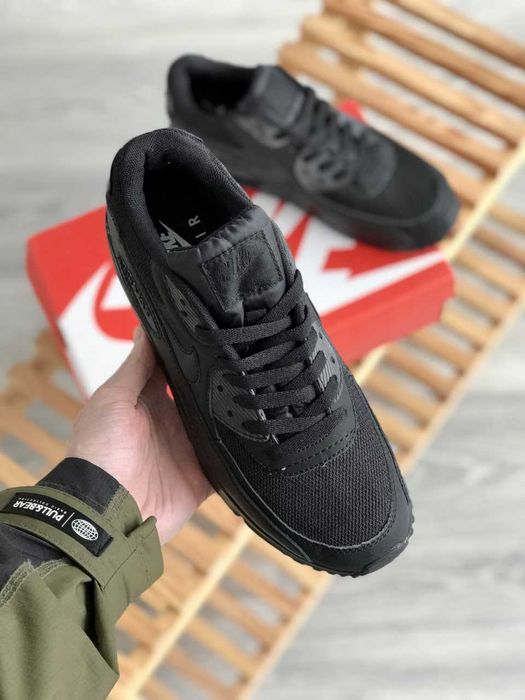 Мужские кроссовки Nike Air Max 90 "Black" Premium. Размеры 40-45