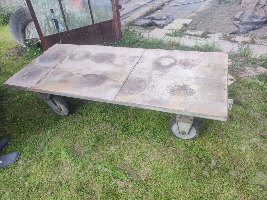 Wózek transportowy platforma stół loft do warsztatu