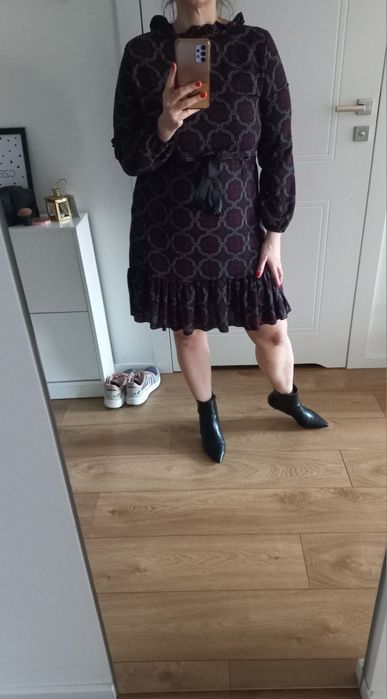 Sukienka z falbanką New Collection rozmiar L