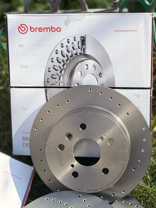 Brembo Prime. Ексклюзивні перфоровані гальмівні диски Toyota Camry 40 2.4-3.5, Toyota Camry 50 2.5
