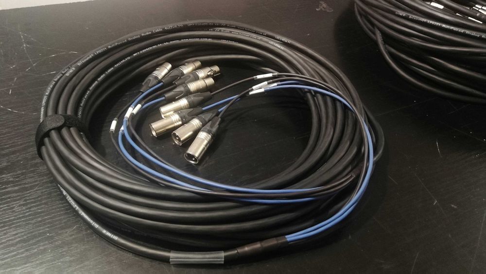 Kabel wieloparowy multoicore audio 4x Neutrik NC3FXX NC3MXX 15m