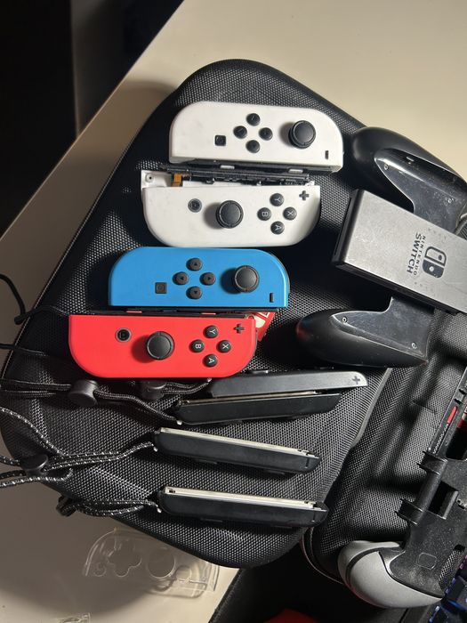 Nintendo Switch OLED super stan Duży zestaw Zelda Amimals crossing