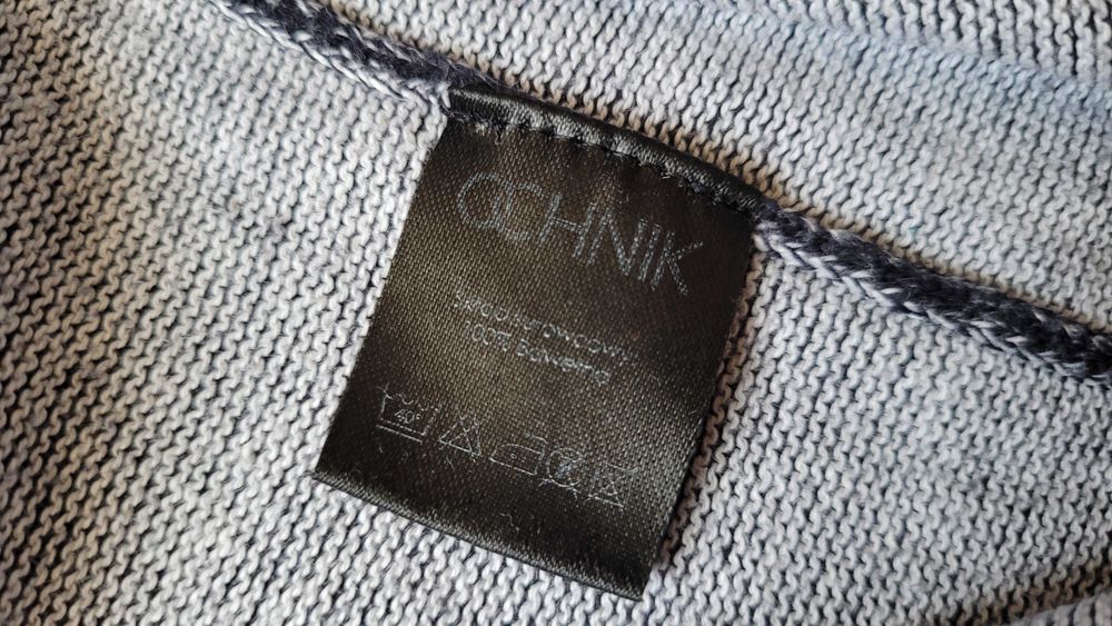 Sweter męski, ochnik, rozm. M (granat melanż)