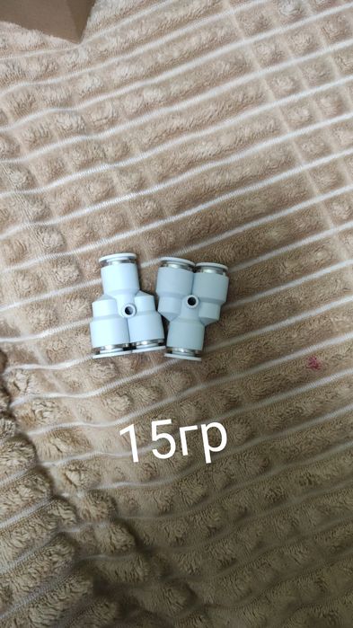 дроссель пневматический трубка 10 фитинг, быстросёмное соединение.