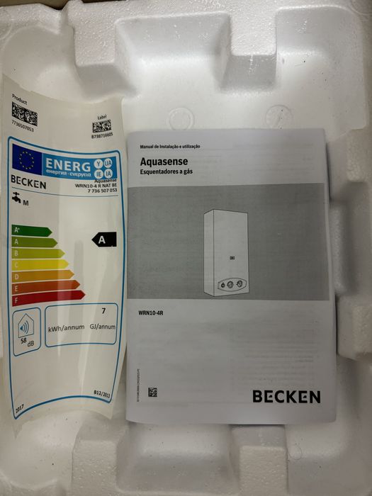 Esquentador BECKEN (NOVO) - Atmosférico - Gás natural 10L/min