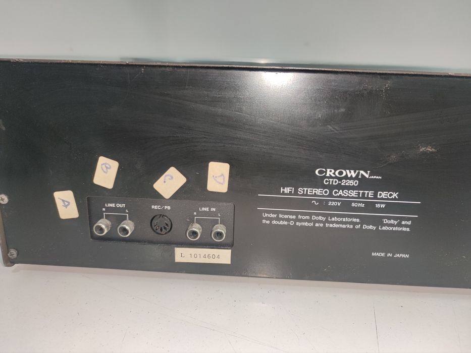 Leitor Gravador de Cassetes Crown CTD 2250