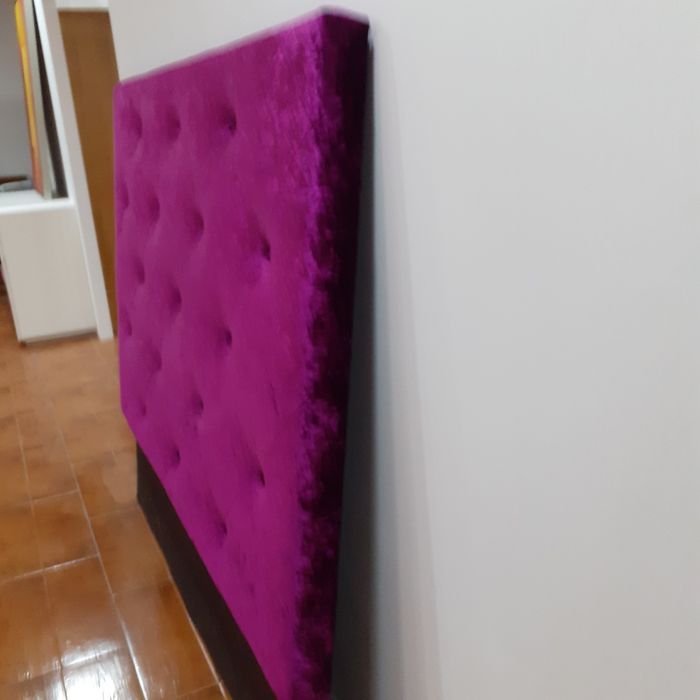 Cabeceira de cama forrada