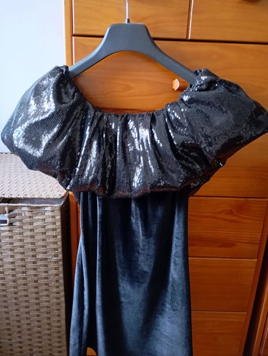 Vestido de Veludo preto