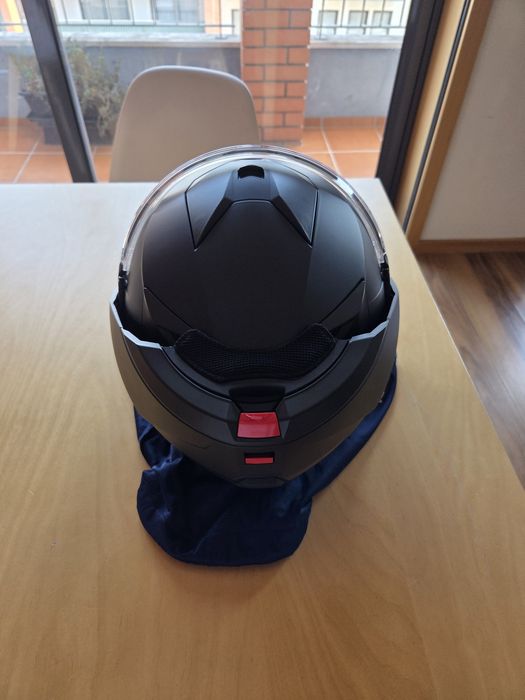 Capacete modular Shark OXO BLANK Mat Black Mat - igual a novo