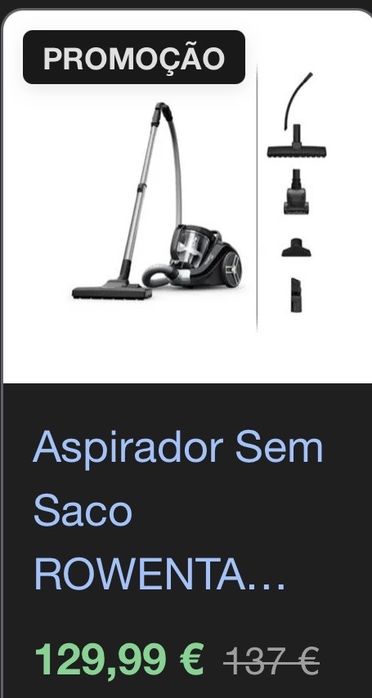 Aspirador Rowenta Compact power cyclonic