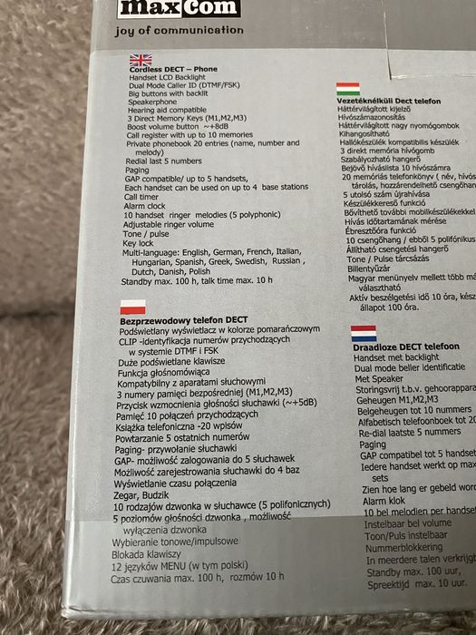 Telefon stacjonarny dla seniora MC6800 z podświetlaną klawiturą