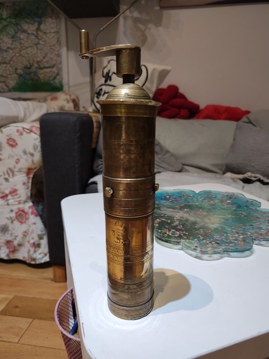Stary Turecki mlynek do kawy mosiadz