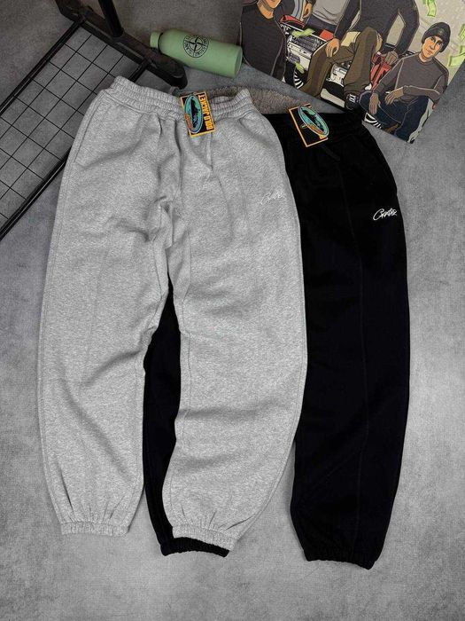 Спортивні штани Corteiz чорні та сірі