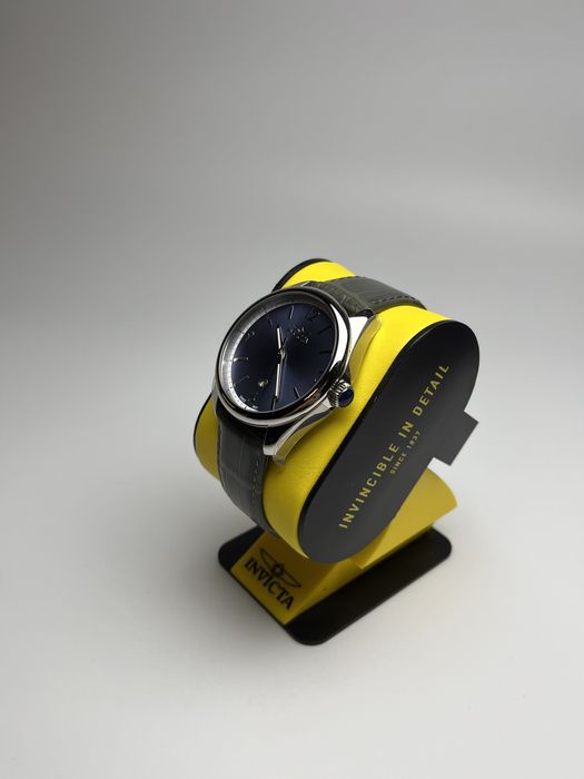 Invicta 47800, чоловічий годинник зі шкіряним ремінцем, інвікта