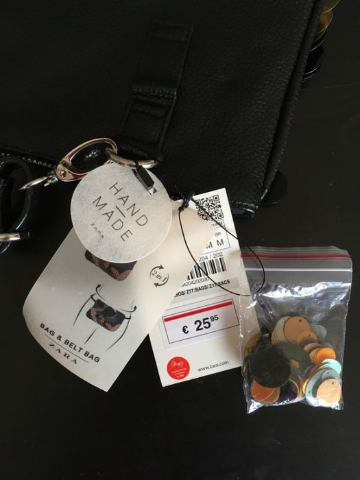 Bolsa da Zara, 2 em 1 (bolsa e bolsa de cinto) ainda com etiqueta