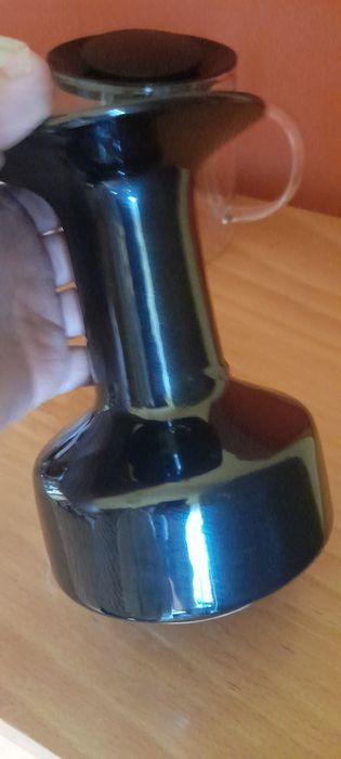 Czarny wazon Bolesławiec lata 80
