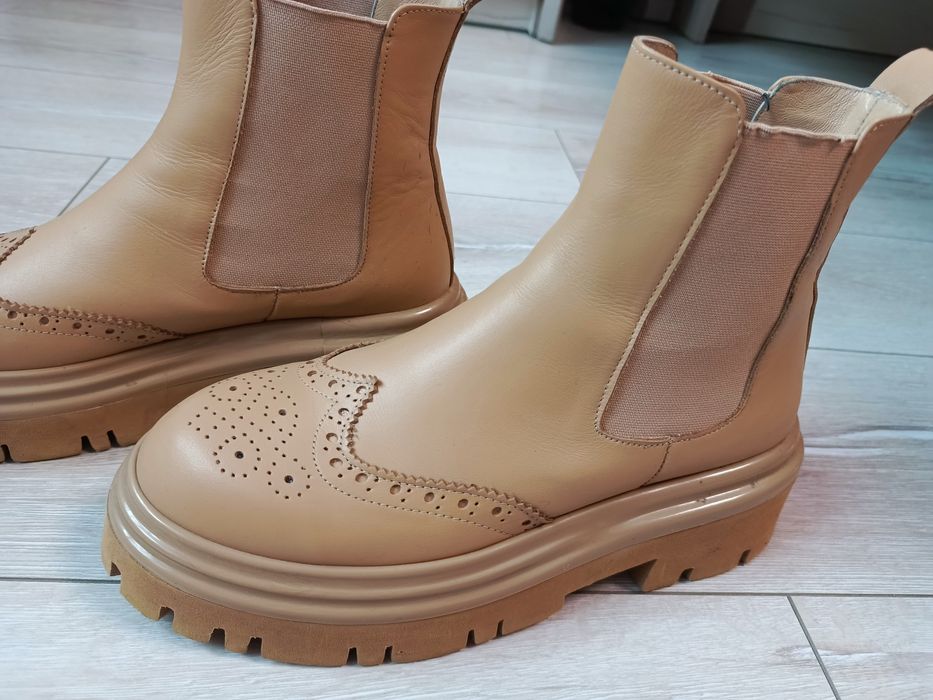 Жіночі шкіряні черевики (Челсі)