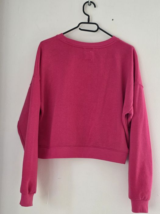 Bluza różowa Sinsay krótka na jesień