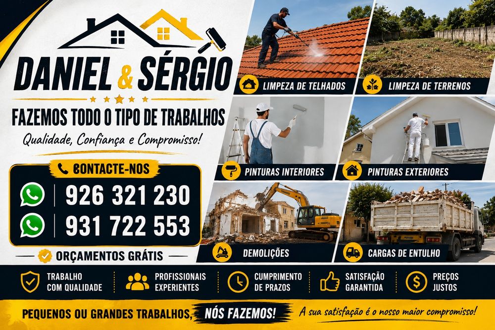 Todos os tipos de trabalhos