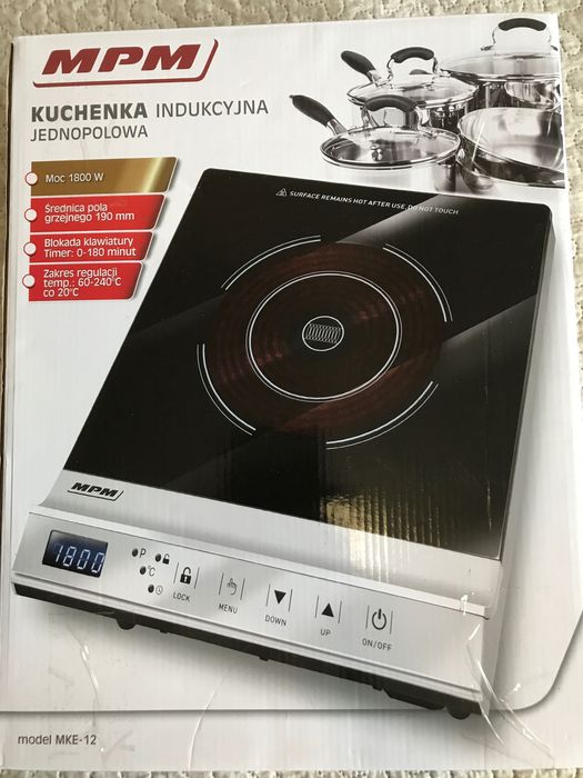 Індукційна електрична настільна плита МРМ MKE-12 Black