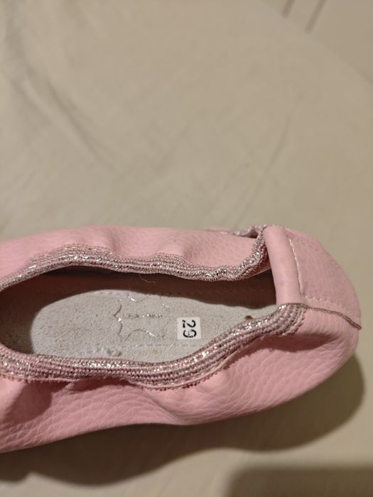 Baletki balerinki różowe kapcie rozmiar 29