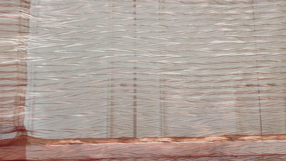 Cortina organza estore + portiers seda selvagem+varão metal