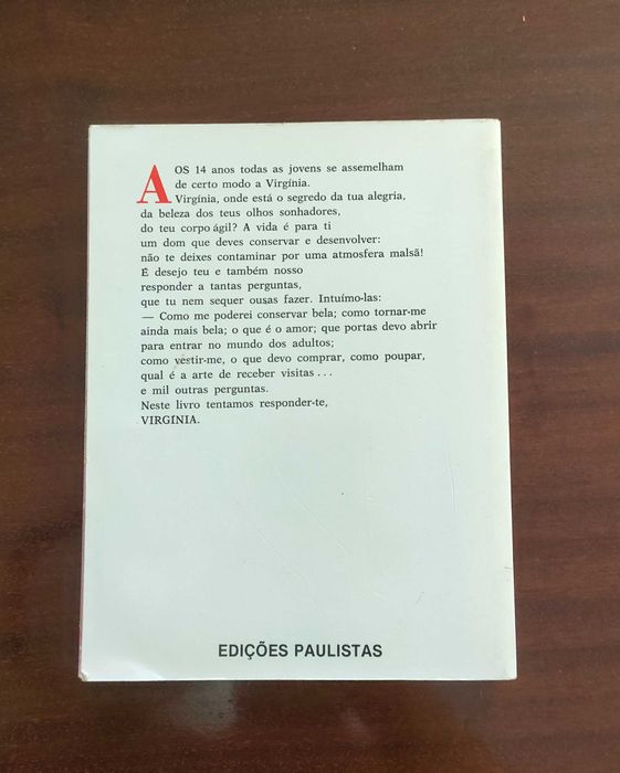 Livro Virginia tem 14 anos