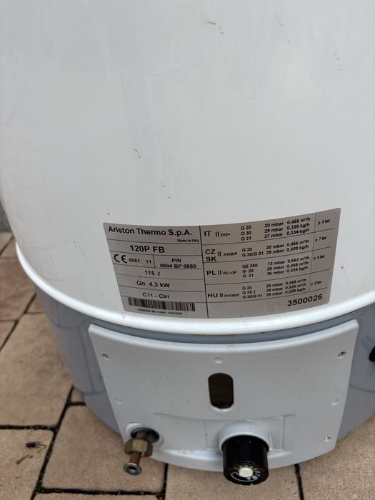 Ariston boljer gazowy 115 lt