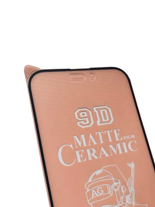 Гнучке матове скло на iPhone 9D / гибкое стекло /  Керамічне скло