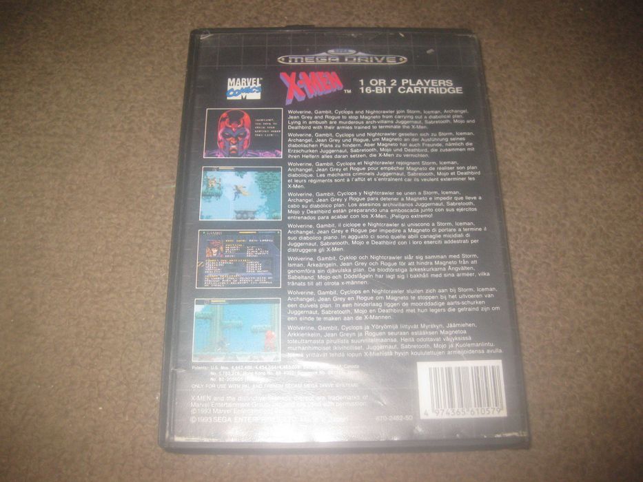 Jogo "X-Men" para Sega Mega Drive