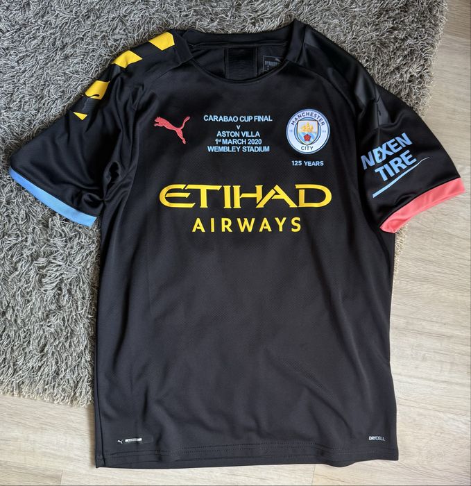 Camisola Manchester City 2019/20 Alternativa Preta – Agüero #10 – Final Carabao Cup