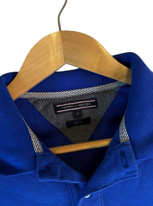 Koszulka polo Tommy Hilfiger niebieska z logiem m