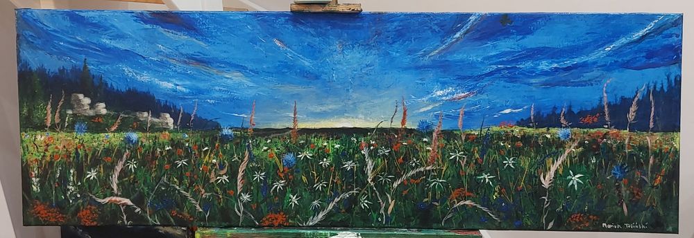 Obraz akryl. 120x40cm.
