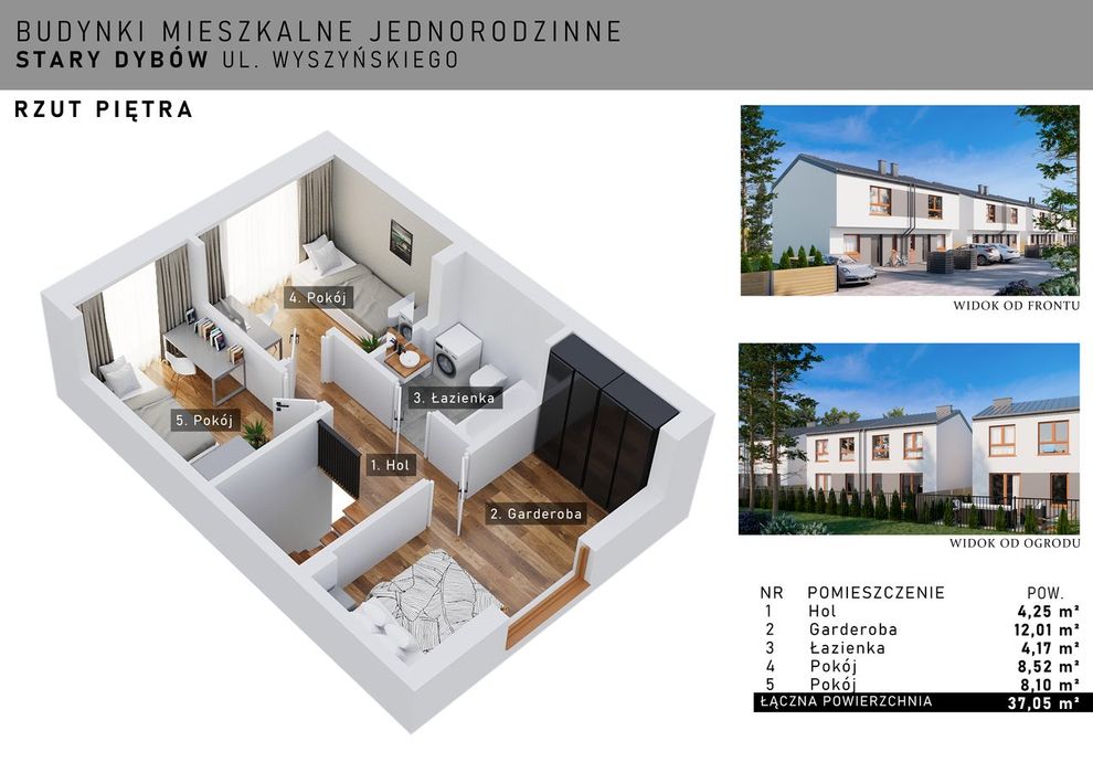 Lokale z ogródkami – 72 m², ul. Wyszyńskiego, Stary Dybów