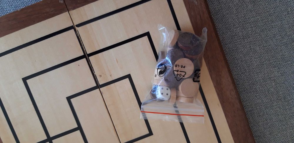 Jogo 2 em 1 Backgammon e trilha