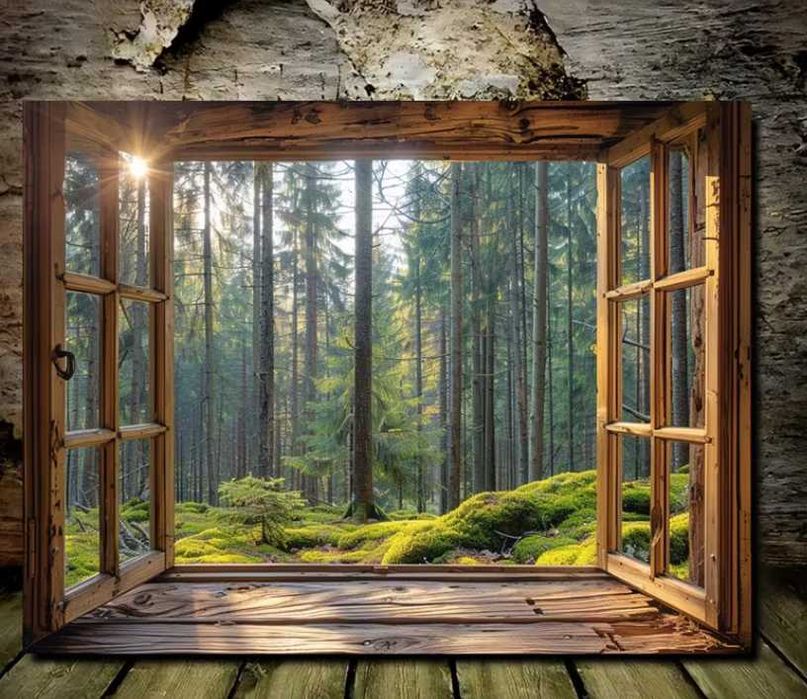 Obraz na płótnie las