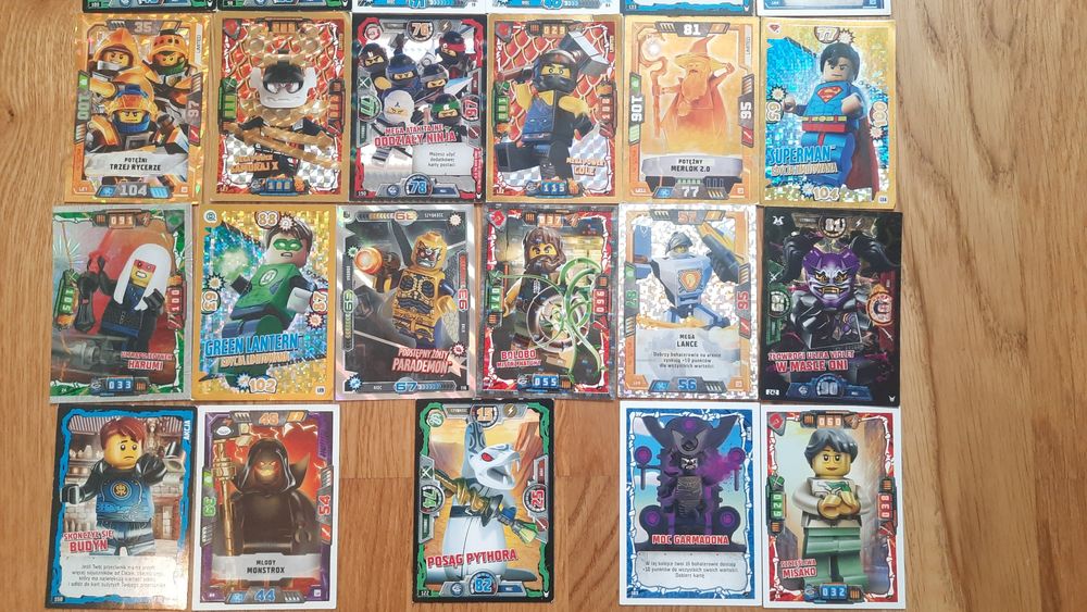 29 kart Lego Ninjago, Nexo Knights i Batman