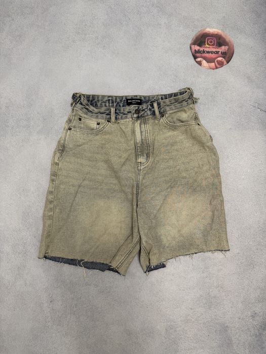 шорты джинсовые Balenciaga reverse jeans M L vetements rick owens