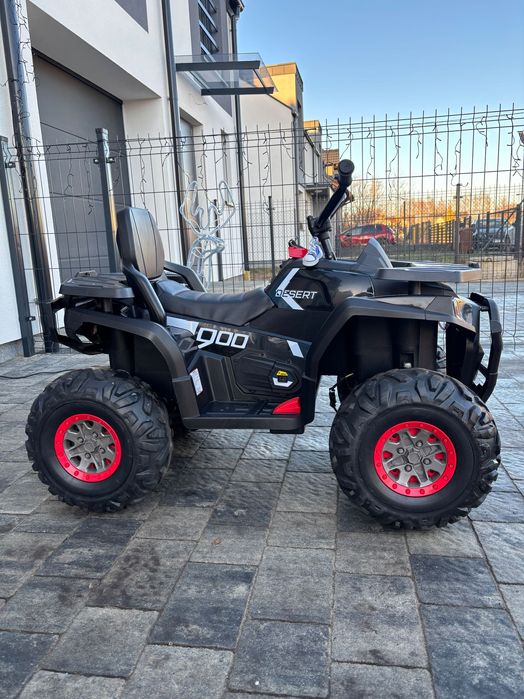 Quad na akumulator ATV 4x4 Desert Czarny + pilot zdalnego sterowania.