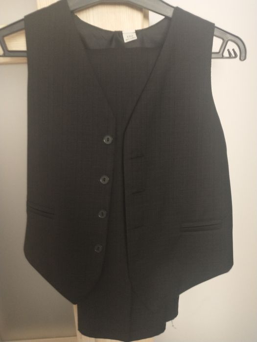 Spodnie garniturowe z kamizelką