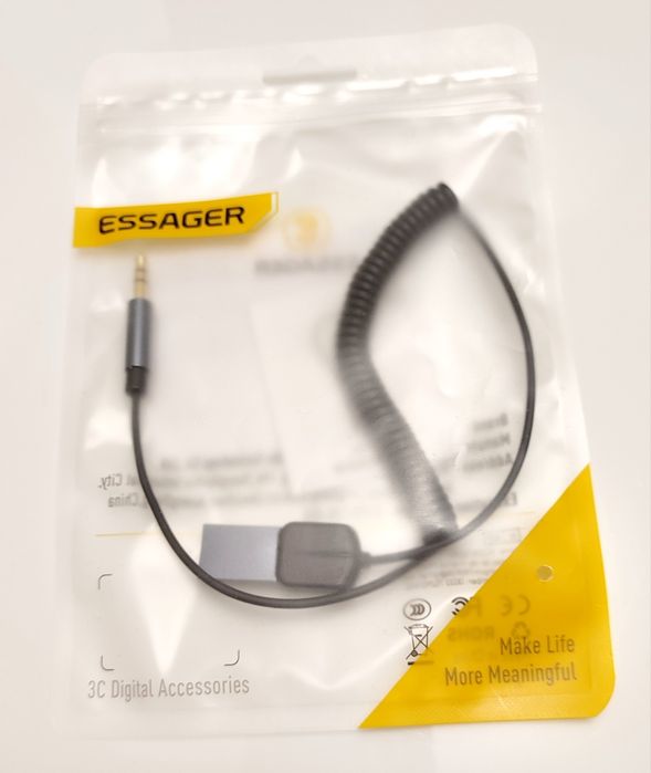 Bluetooth usb трансмітер Essager стерео адаптер AUX FM модулятор