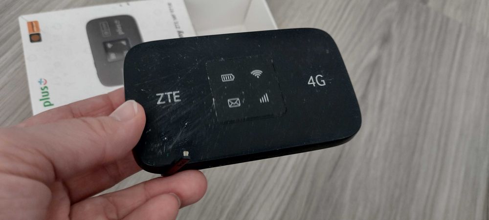 Router mobilny ZTE MF 971R Plus cyfrowy Polsat uszkodzony
