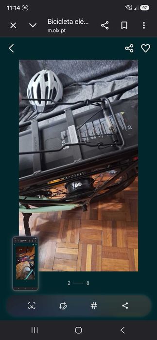 Bicicleta dobrável eletrica