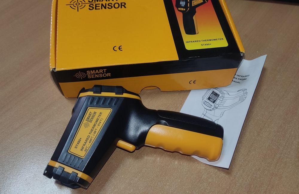 Пірометр Smart Sensor ST490+ бкзконтактний лазерний T600A