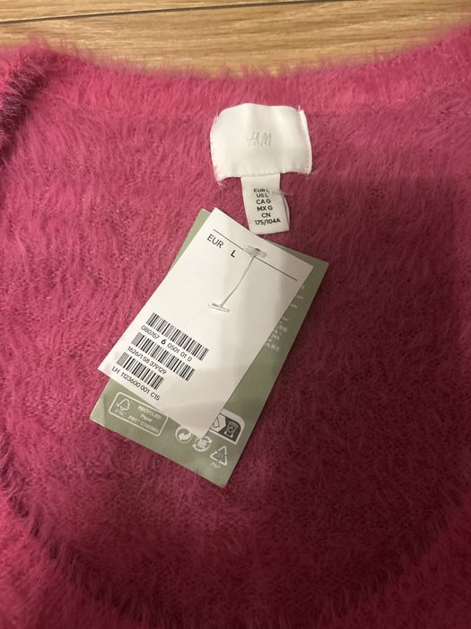Mięciutki długi sweter H&M rozmiar L