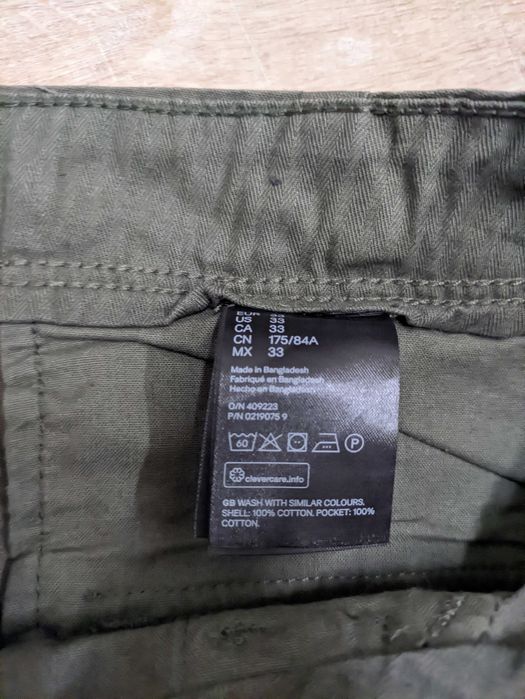 Штани карго H&M нові темнозелені
