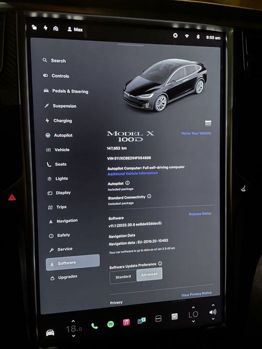 Tesla model X Long range 100D Intel Dual motor