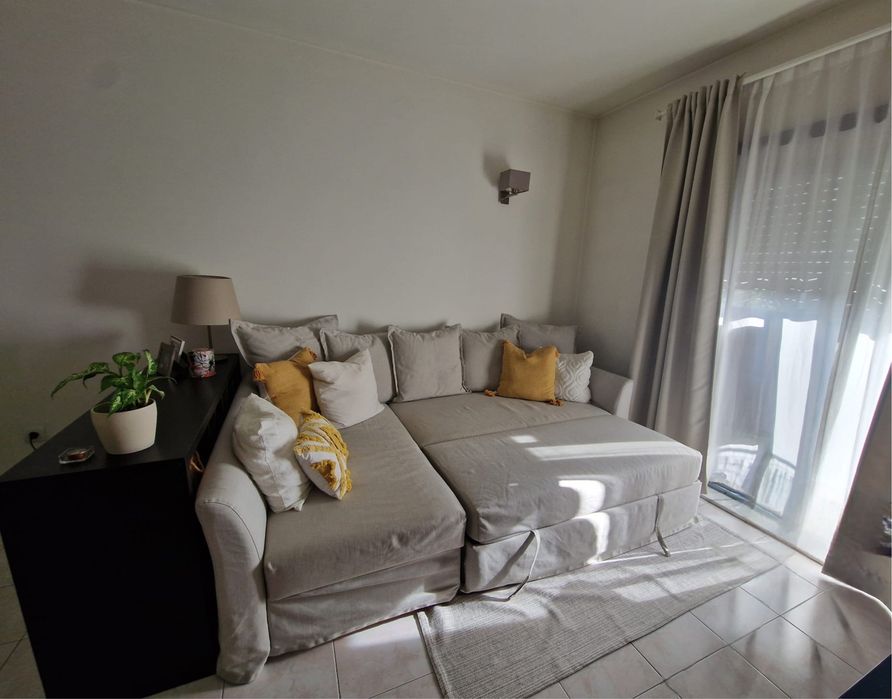 Sofa-cama sala bege