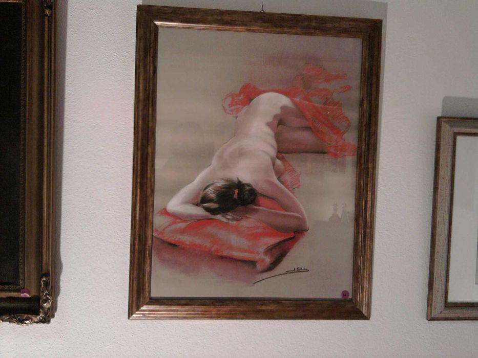 Quadros - aguarela, carvão, pastel e óleo - originais Jorge Silva